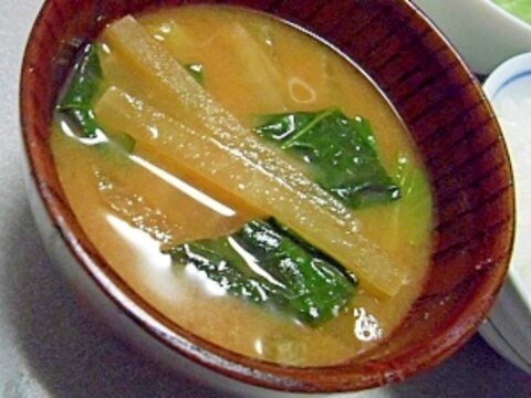 シンプル♪大根と小松菜のお味噌汁♪